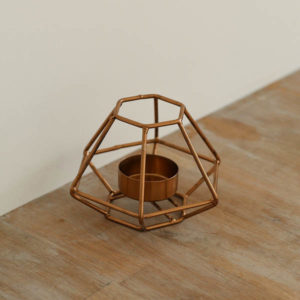 copper geometric prop copper event prop hire