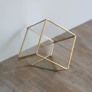 gold geometric event styling geometric prop hire