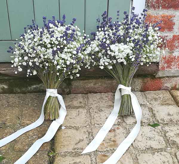 lavender laid back wedding
