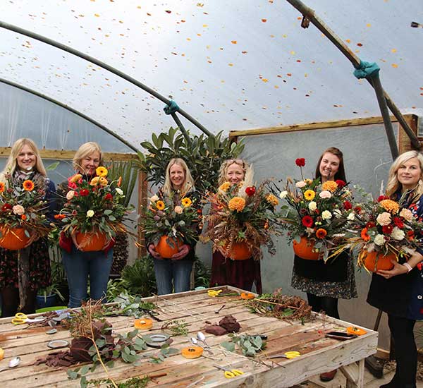 workshop floral pumpkins norfolk suffolk 